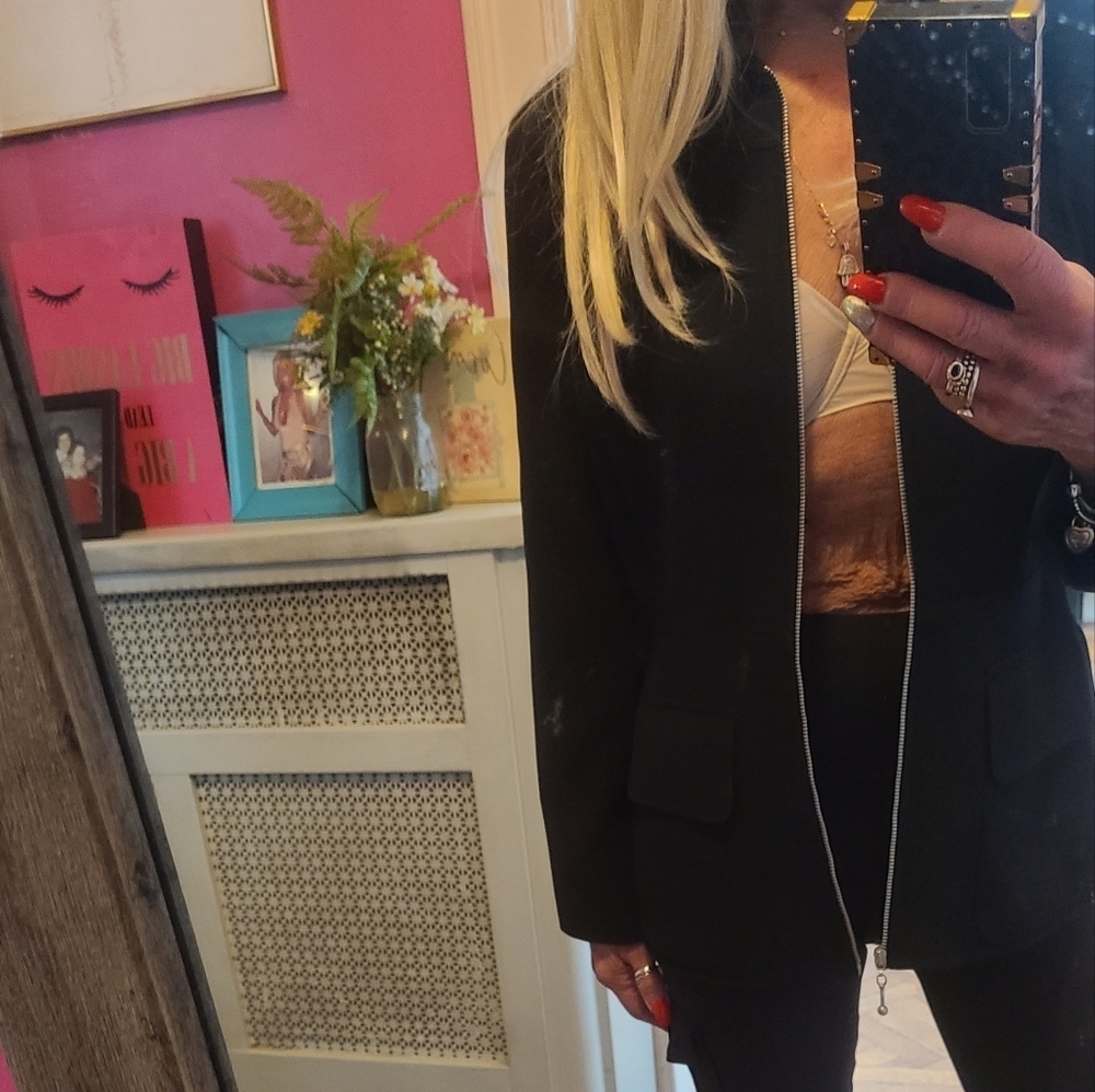 HP🔥🔥Gorgeous Vintage Ann Taylor Blazer/Jacket/suit Coat, Zip Up sz 2 - Picture 13 of 13
